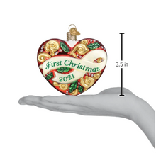 Load image into Gallery viewer, 2021 First Christmas Heart Ornament - Old World Christmas
