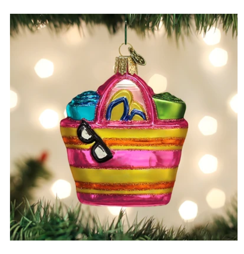 Beach Bag Ornament - Old World Christmas