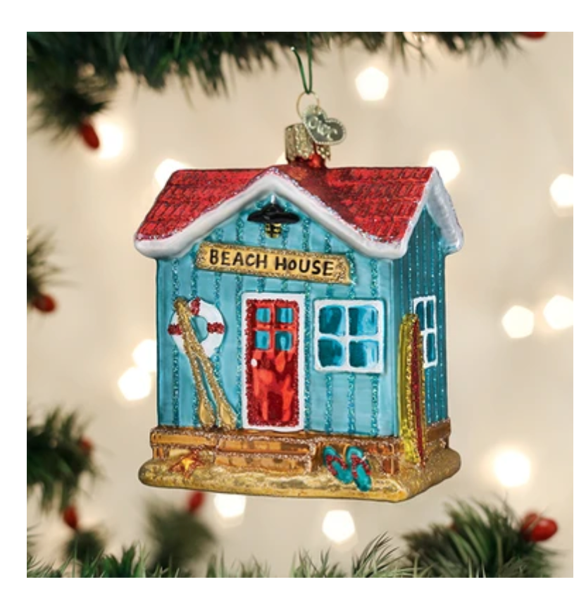 Beach House Ornament - Old World Christmas