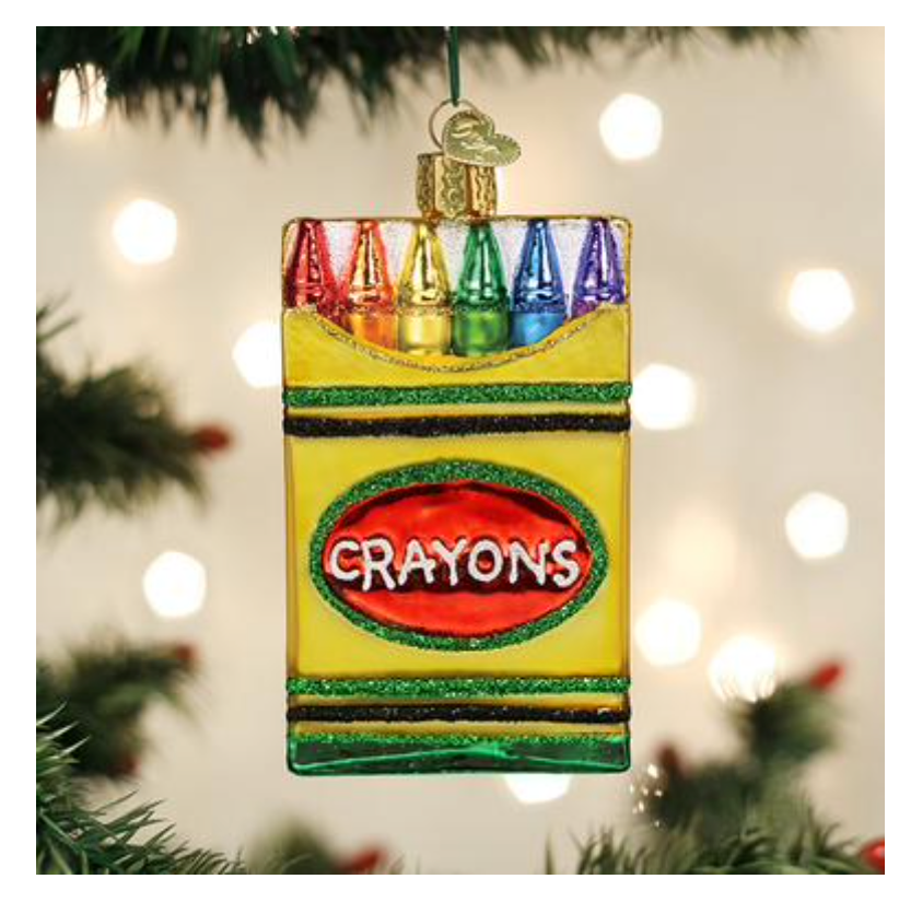 Box Of Crayons Ornament - Old World Christmas