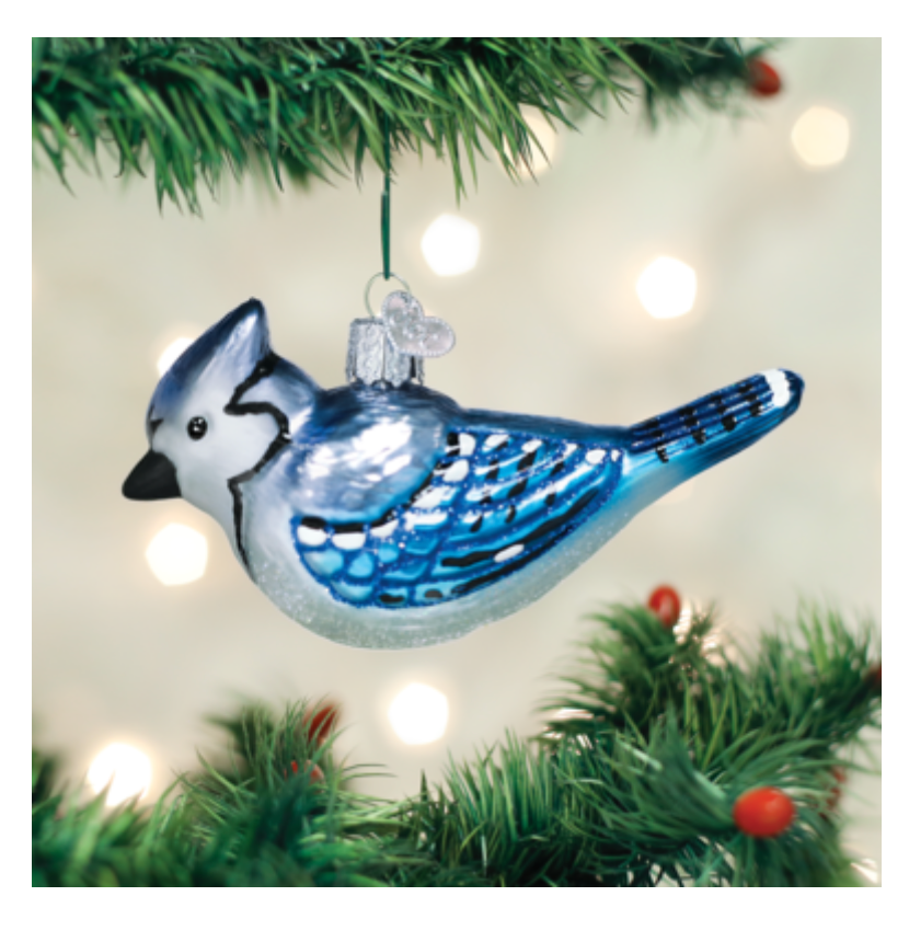Bright Blue Jay Ornament - Old World Christmas