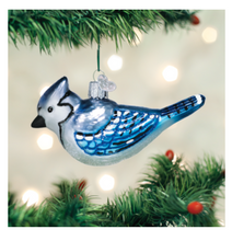 Load image into Gallery viewer, Bright Blue Jay Ornament - Old World Christmas
