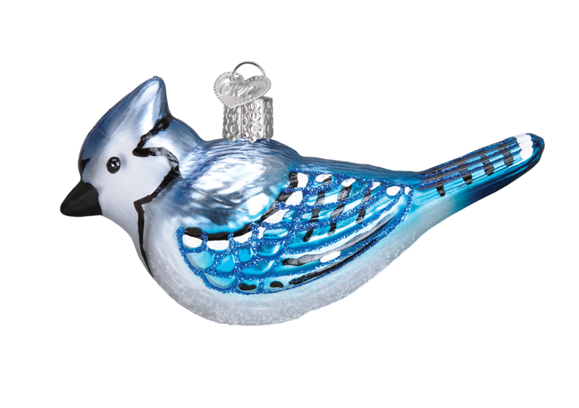 Bright Blue Jay Ornament - Old World Christmas