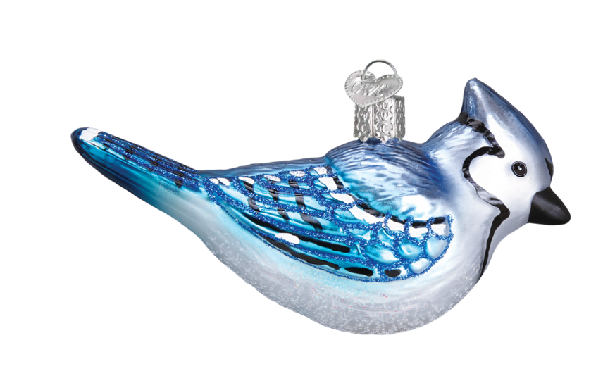 Bright Blue Jay Ornament - Old World Christmas
