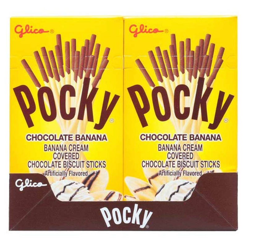 POCKY CHOCOLATE BANANA COVERED COOKIE STICKS 2.47 OZ