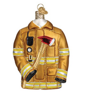 Load image into Gallery viewer, Firefighter&#39;s Coat Ornament - Old World Christmas

