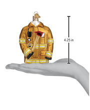 Load image into Gallery viewer, Firefighter&#39;s Coat Ornament - Old World Christmas
