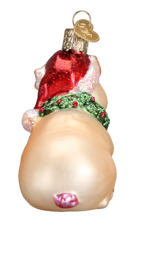 Holly Pig Ornament - Old World Christmas