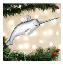 Load image into Gallery viewer, Narwhal Ornament - Old World Christmas
