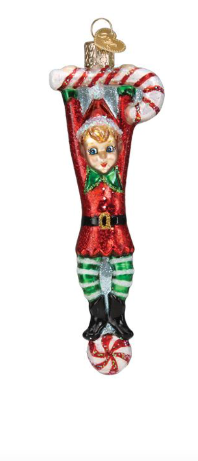 Playful Elf Ornament - Old World Christmas