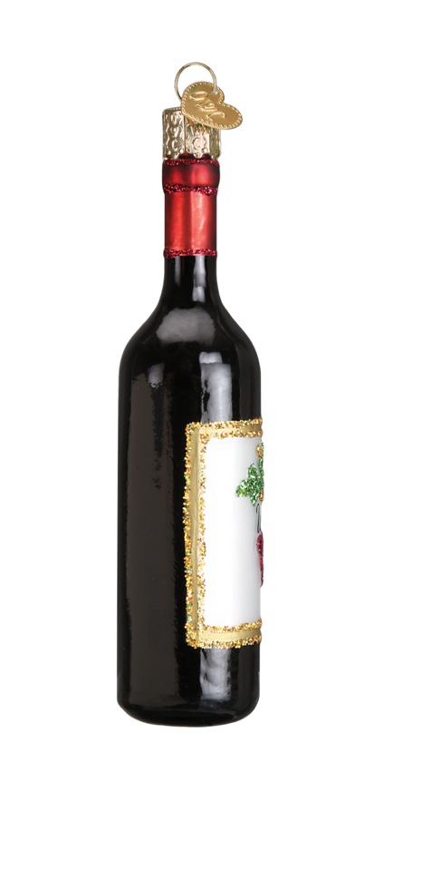 Red Wine Bottle Ornament - Old World Christmas