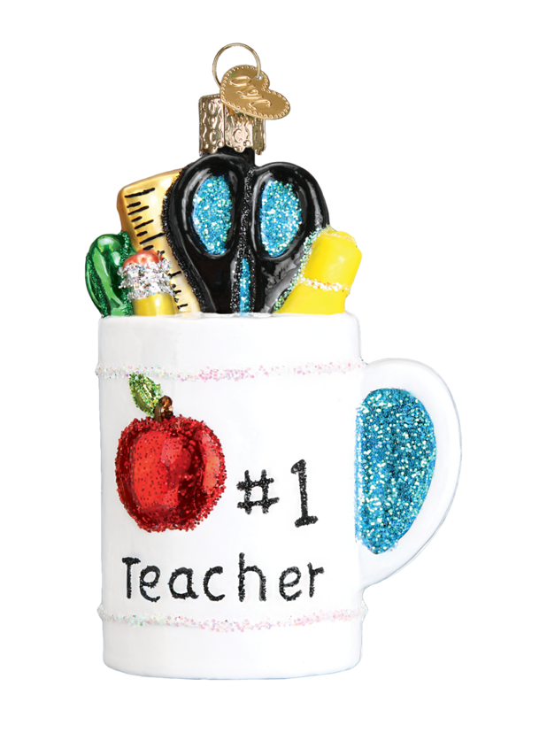 Best Teacher Mug Ornament - Old World Christmas