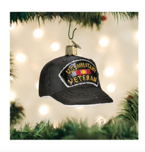 Load image into Gallery viewer, Veteran&#39;s Cap Ornament - Old World Christmas
