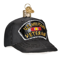 Load image into Gallery viewer, Veteran&#39;s Cap Ornament - Old World Christmas
