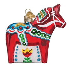 Load image into Gallery viewer, Swedish Dala Horse Ornament  - Old World Christmas
