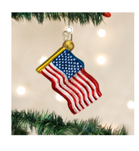 Load image into Gallery viewer, Star Spangled Banner Ornament - Old World Christmas
