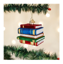 Load image into Gallery viewer, Stack Of Books Ornament - Old World Christmas
