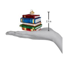 Load image into Gallery viewer, Stack Of Books Ornament - Old World Christmas
