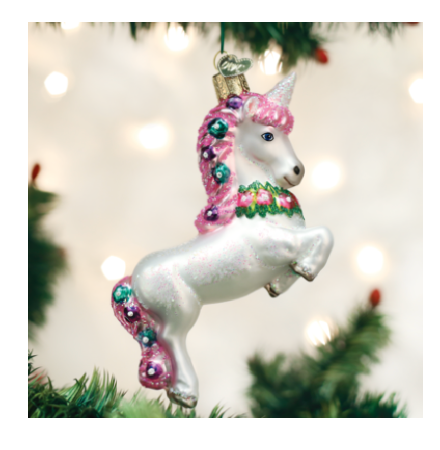 Prancing Unicorn Ornament - Old World Christmas