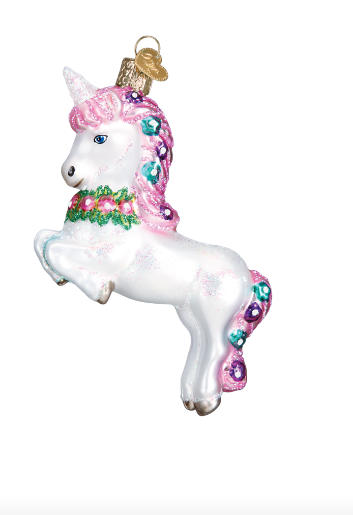 Prancing Unicorn Ornament - Old World Christmas