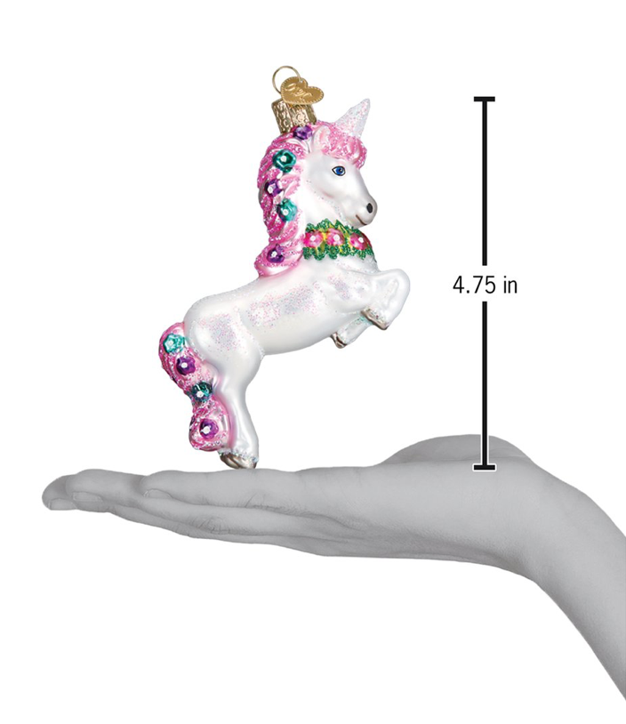 Prancing Unicorn Ornament - Old World Christmas