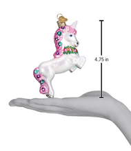 Load image into Gallery viewer, Prancing Unicorn Ornament - Old World Christmas
