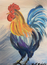 Load image into Gallery viewer, Rooster 11” x 14” canvas print
