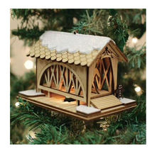 Load image into Gallery viewer, Covered Ginger Bridge One Horse Open Sleigh- Ginger Cottages
