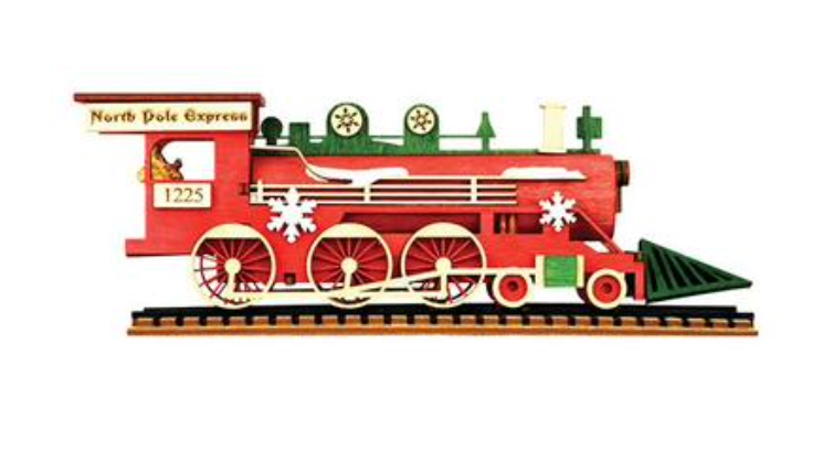 Santa's North Pole Express Engine- Ginger Cottages