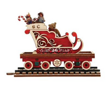 Load image into Gallery viewer, Santa&#39;s North Pole Express Sleigh Car- Ginger Cottages
