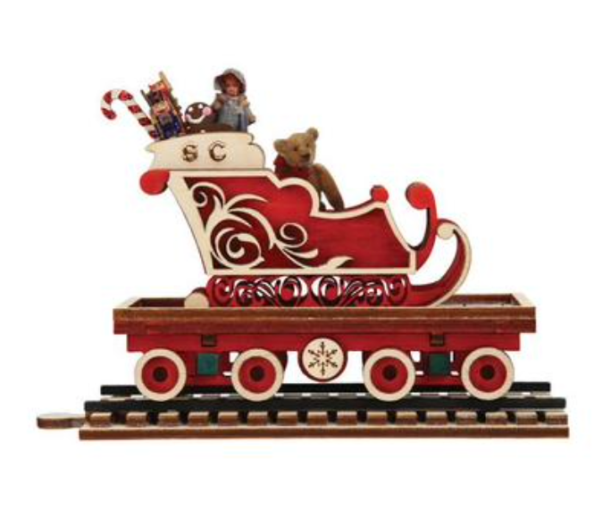 Santa's North Pole Express Sleigh Car- Ginger Cottages