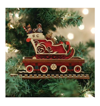 Load image into Gallery viewer, Santa&#39;s North Pole Express Sleigh Car- Ginger Cottages
