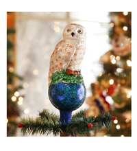 Load image into Gallery viewer, Owl Tree Topper Ornament - Old World Christmas

