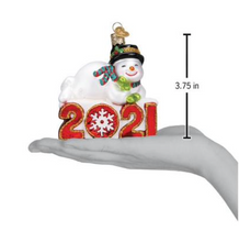 Load image into Gallery viewer, 2021 Snowman Ornament - Old World Christmas
