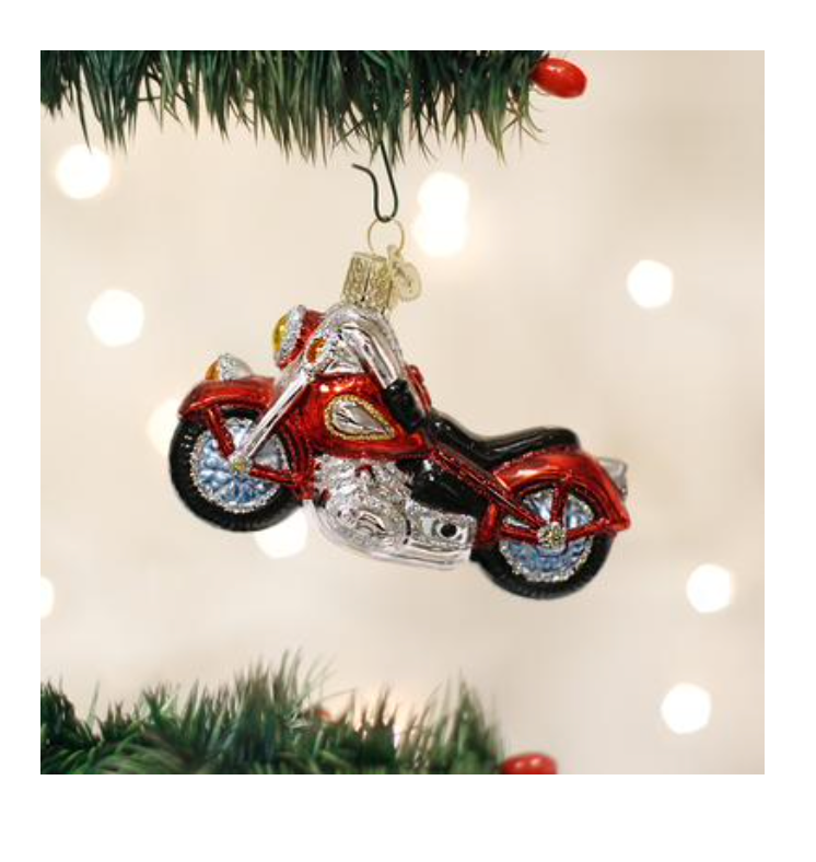 Motorcycle Ornament - Old World Christmasp