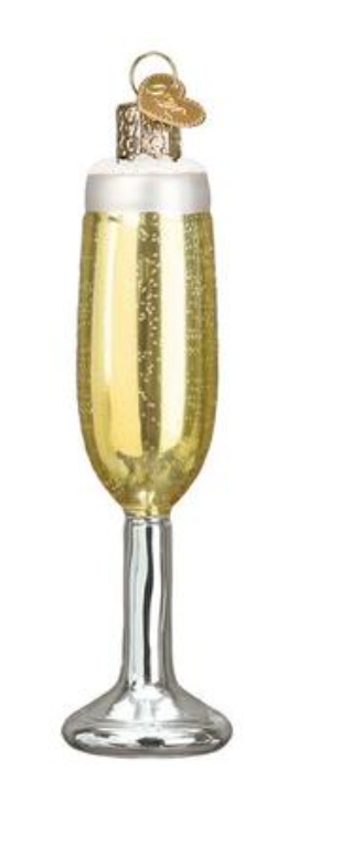 Champagne Flute Ornament - Old World Christmas