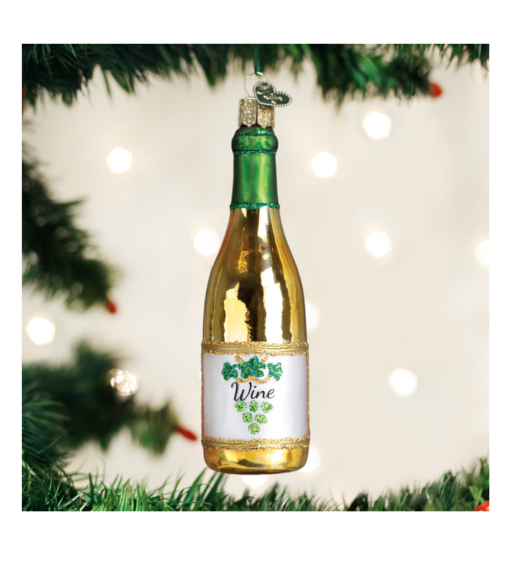 White Wine Bottle Ornament - Old World Christmas