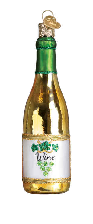 White Wine Bottle Ornament - Old World Christmas