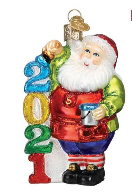 2021 Santa Ornament - Old World Christmas
