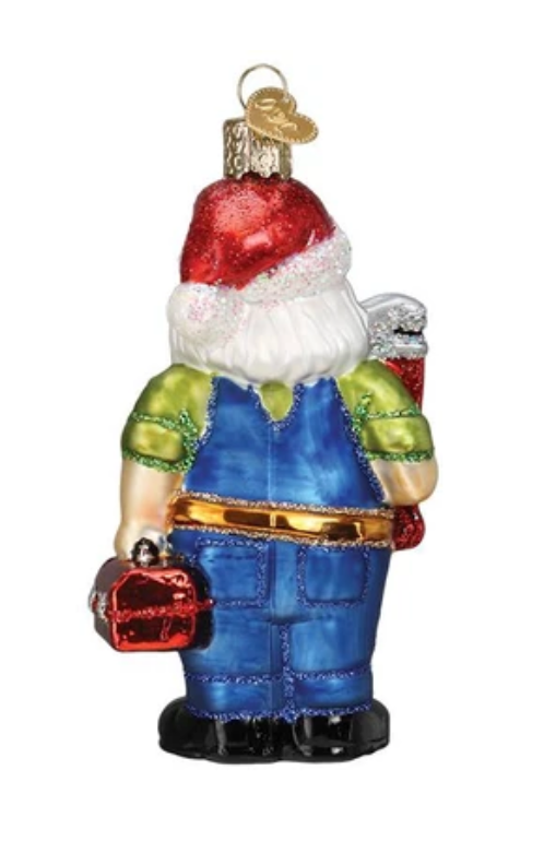 Handyman Santa Ornament - Old World Christmas