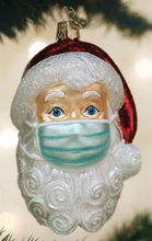 Load image into Gallery viewer, Santa with Facemask Ornament - Old World Christmas
