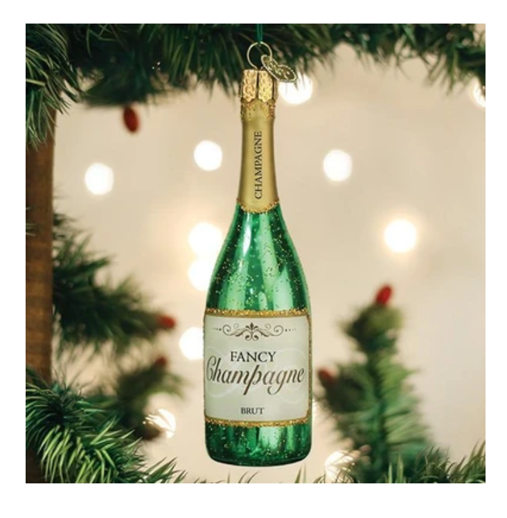 Champagne Bottle Ornament - Old World Christmas