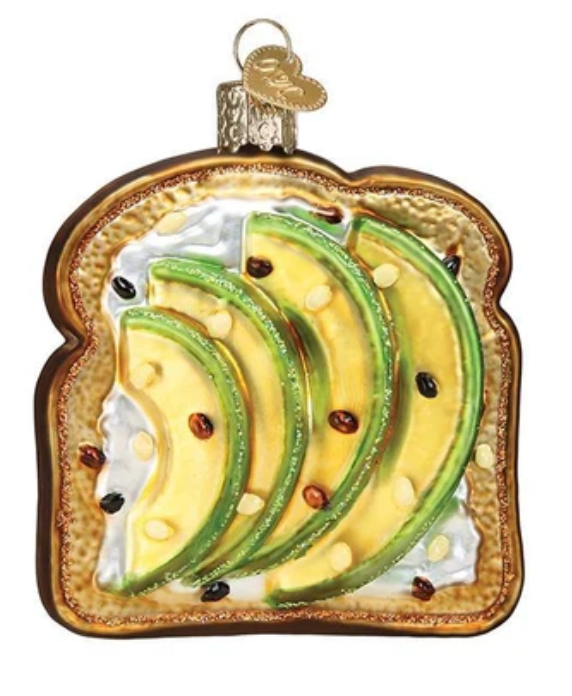 Avocado Toast Ornament - Old World Christmas