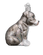 Load image into Gallery viewer, Pitbull Pup Ornament - Old World Christmas

