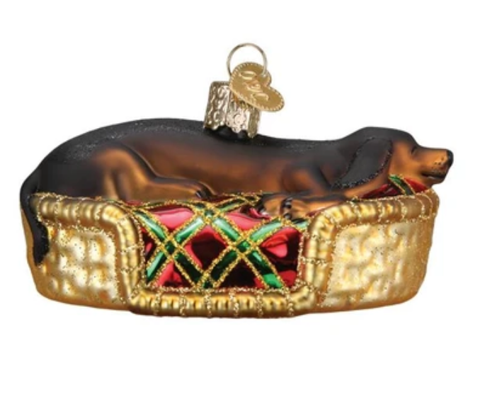 Sleepy Dachshund Ornament - Old World Christmas