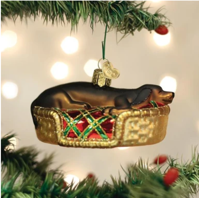 Sleepy Dachshund Ornament - Old World Christmas