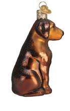 Load image into Gallery viewer, Chocolate Labrador Ornament - Old World Christmas
