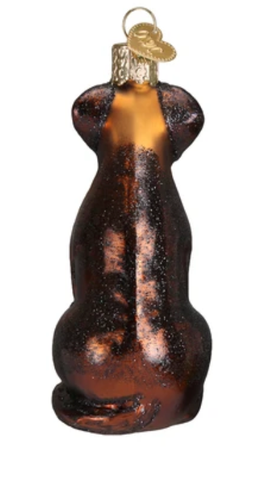 Chocolate Labrador Ornament - Old World Christmas