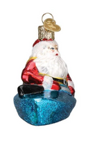 Load image into Gallery viewer, Santa in Kayak Ornament - Old World Christmas
