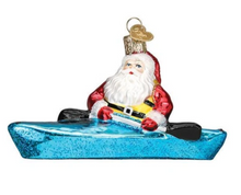 Load image into Gallery viewer, Santa in Kayak Ornament - Old World Christmas
